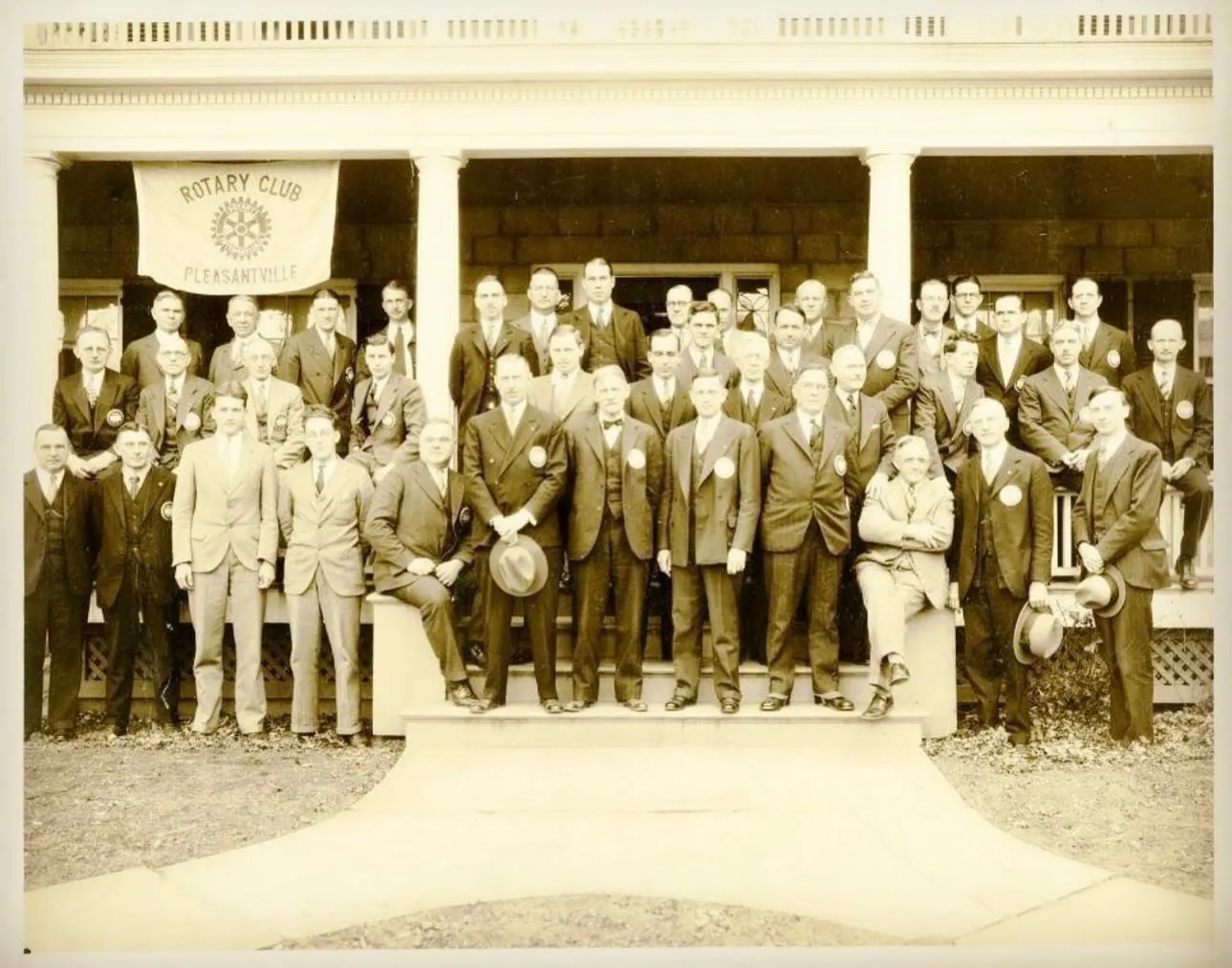 Early members of the Rotary Club of Pleasantville